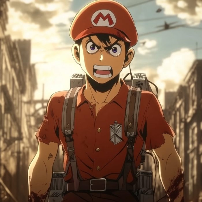 Mario in Attack on Titan