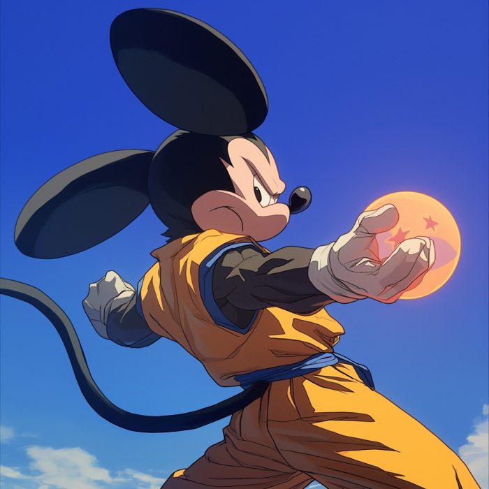 How to make Mickey Mouse in the Dragon Ball Z Universe (in Midjourney)
