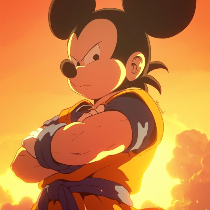 How to make Mickey Mouse in the Dragon Ball Z Universe (in Midjourney)