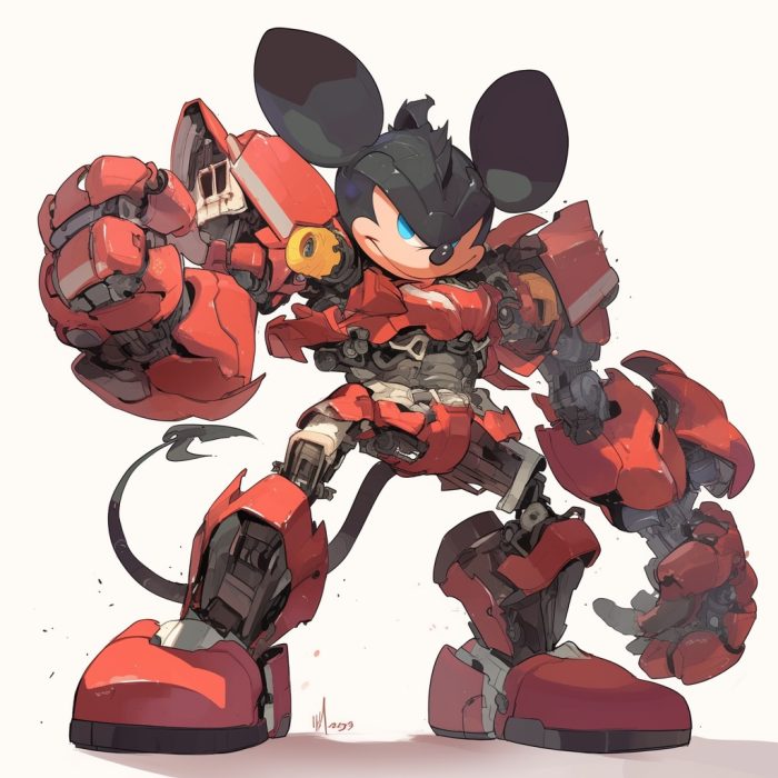 Mickey Mouse as Transformer
