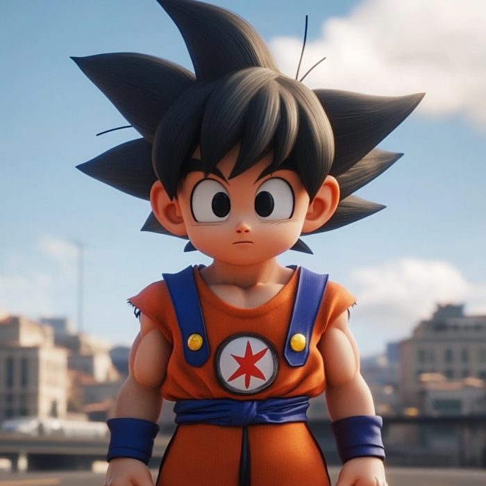 Goku as a Mario Bros Video Game character
