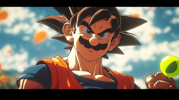 Mario in Dragonball Z