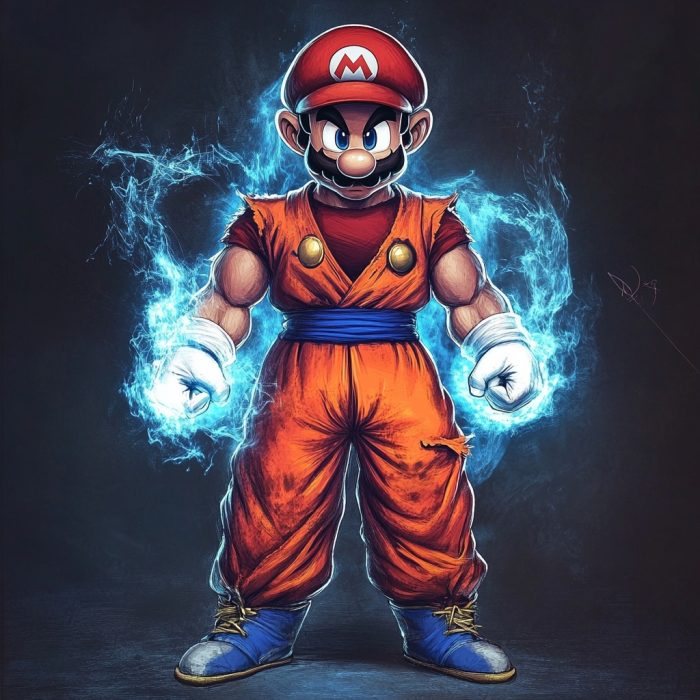 Super Mario in DragonBall Z