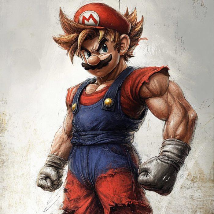 Super Mario in DragonBall Z