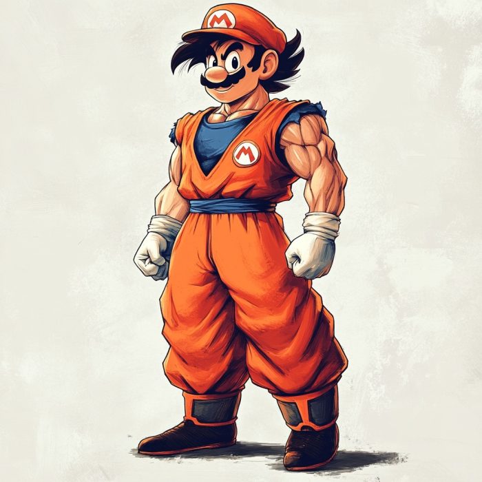 Super Mario in DragonBall Z