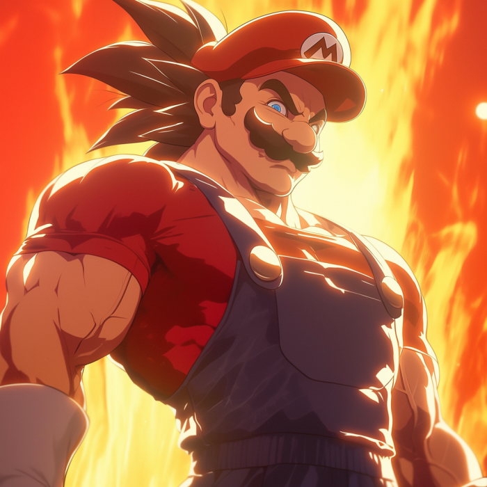 Super Mario in DragonBall Z