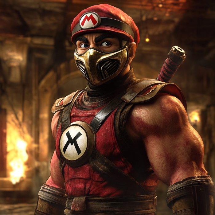 Super Mario in Mortal Kombat