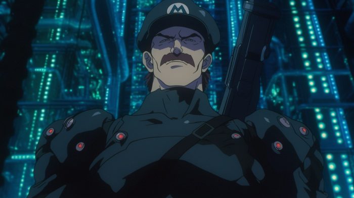 Mario in Ghost in the Shell Anime