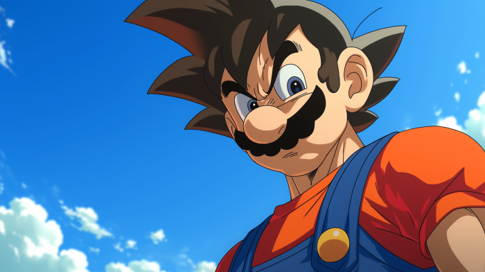 Mario in Dragonball Z