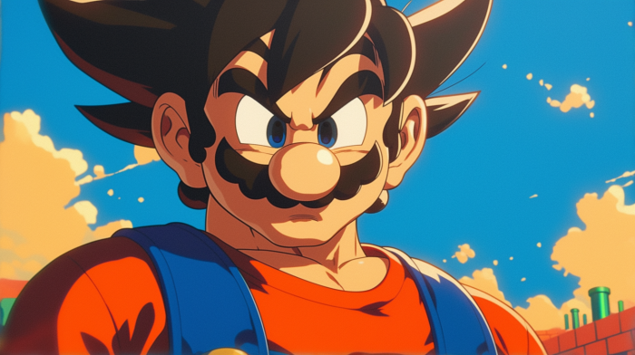 Mario in Dragonball Z