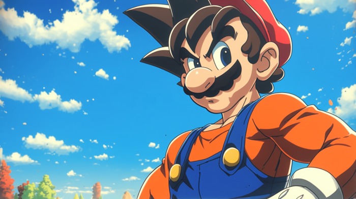 Mario in Dragonball Z