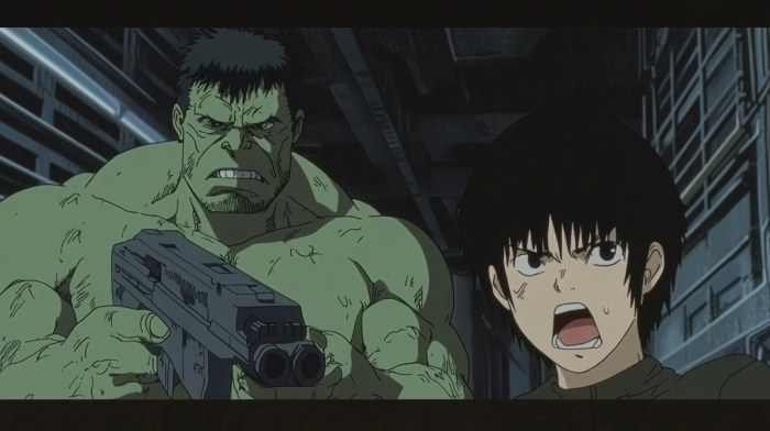 Hulk in Ghost in the Shell Anime